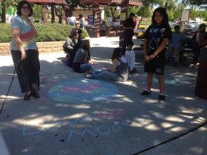 Kids Drawing on Love Modesto Day