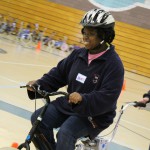 special needs child enjoying biking